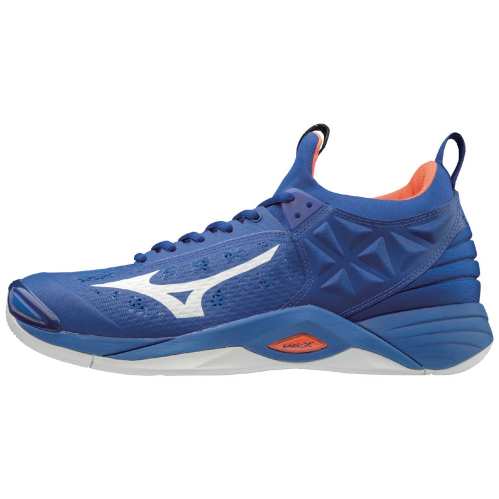 Tenis Para Voleibol Mizuno Wave Momentum Para Hombre Azul Rey/Naranjas 3271589-MD